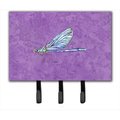 Carolines Treasures Carolines Treasures 8865TH68 6 x 9 In. Dragonfly on Purple Leash or Key Holder 8865TH68